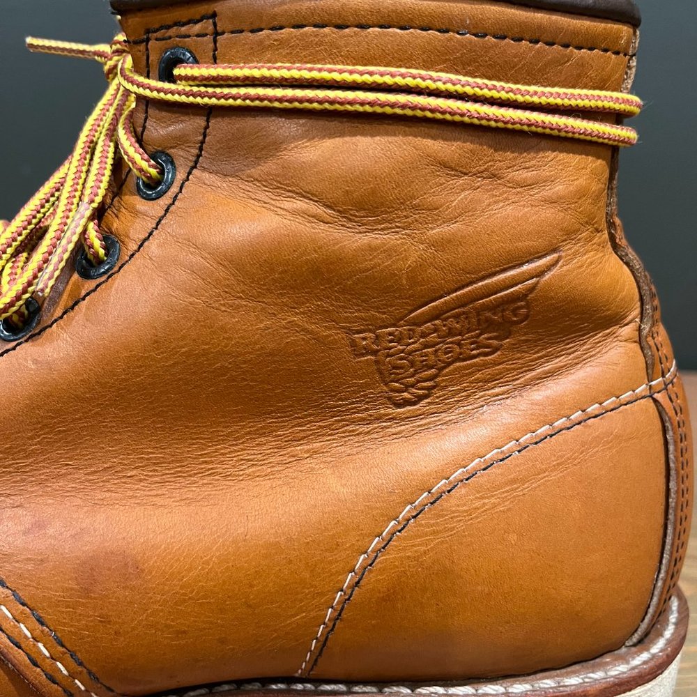 Red Wing 6 Inch Traction Tread Moc Toe Boots -- 10875 -- Made in the USA - Picture 6 of 10